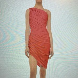 Norma Kamali Diana Mini Dress S - Papaya